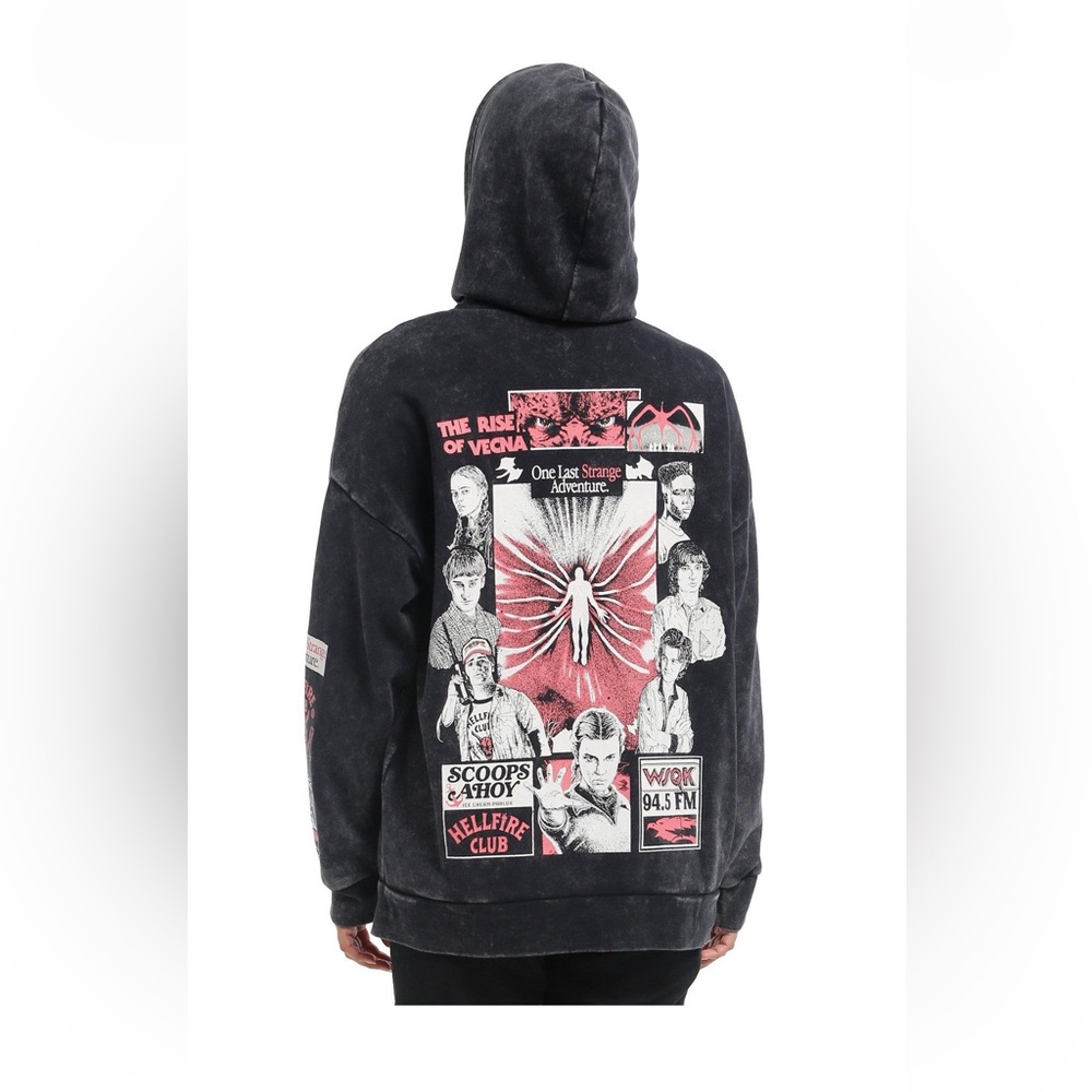 Stranger Things Season 5 Poster Hoodie SZ XL - Picture 2 of 11